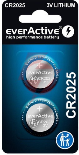 Bateria cr2025 everactive (blister 2 szt.)