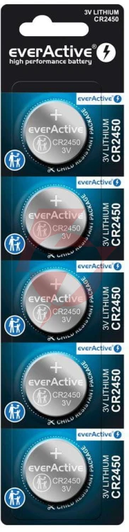 Bateria cr2450 everactive (blister 5 szt.)