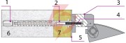 Kołek do mocowania na elewacji ebolt 12x400 z gwintem wewnętrznym m5