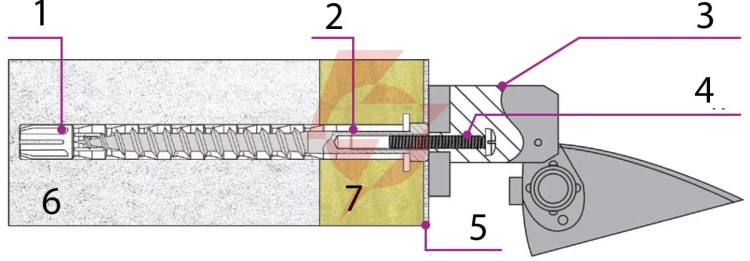 Kołek do mocowania na elewacji ebolt 12x400 z gwintem wewnętrznym m5