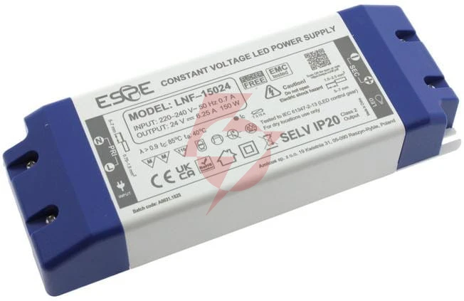 Zasilacz impulsowy led espe lnf-15024 24v/150w/6.25a ip20