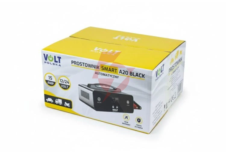 Prostownik smart volt polska 12v/24v 15a a20 black
