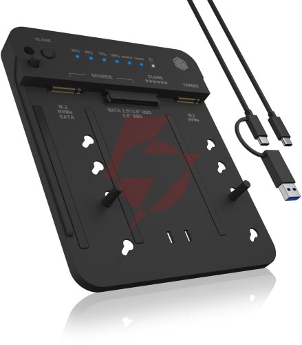 Stacja klonująca i dokująca icybox  ib-2913mcl-c31 dla m.2 nvme ssd i hdd