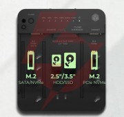 Stacja klonująca i dokująca icybox  ib-2913mcl-c31 dla m.2 nvme ssd i hdd