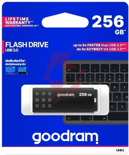Pendrive goodram ume3 256gb usb 3.0 czarny