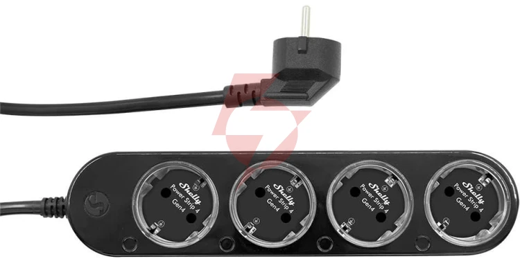Shelly power strip 4 gen4 czarna