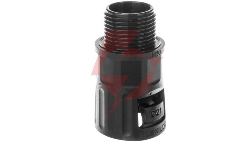 Dławnica poliamidowa do rury ochronnej M20 IP66 czarna SFD 20M/16 E03DK-07060200601 /10szt./