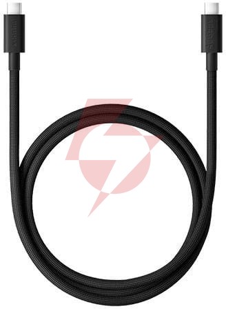 Kabel usb xiaomi 6a high-speed usb4 braided usb-c to usb-c cable 1m