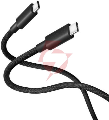 Kabel usb xiaomi 6a high-speed usb4 braided usb-c to usb-c cable 1m