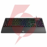 Klawiatura przewodowa rampage simula rgb makro czarna z podstawką