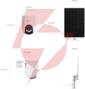 Kamera ip ezviz hb8 lite 4g wi-fi 4mp z panelem solarnym 5w