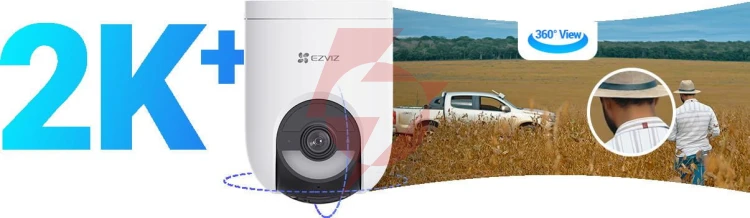 Kamera ip ezviz hb8 lite 4g wi-fi 4mp z panelem solarnym 5w