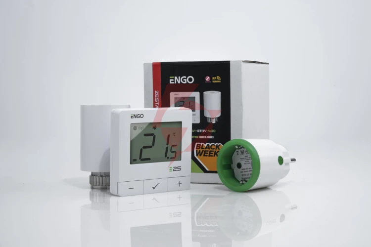 Engo controls inteligentny zestaw ogrzewania biały (e25-batw + etrv-m30 + eplug wifi)