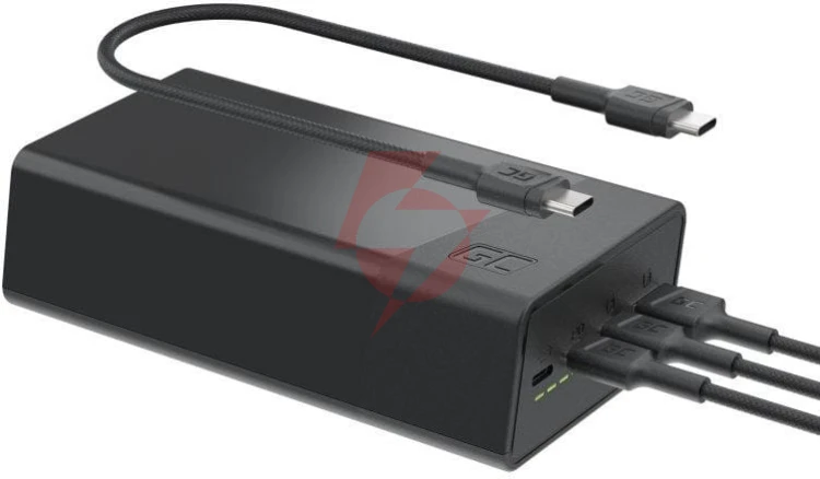 Powerbank greencell powerplay 30 30000mah szybkie ładowanie 22,5w 3x usb-c pd 1x usb-a