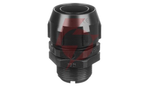 Dławnica do rur ochronnych PG21 IP66 czarna WPD 21/21 E03DK-07030100601