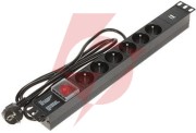 Listwa zasilająca 6 gniazd schuko pd-6/r-usb