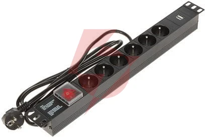 Listwa zasilająca 6 gniazd schuko pd-6/r-usb