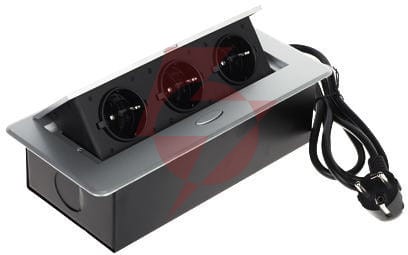 Listwa zasilająca meblowa 3 gniazda fps-3s/cable