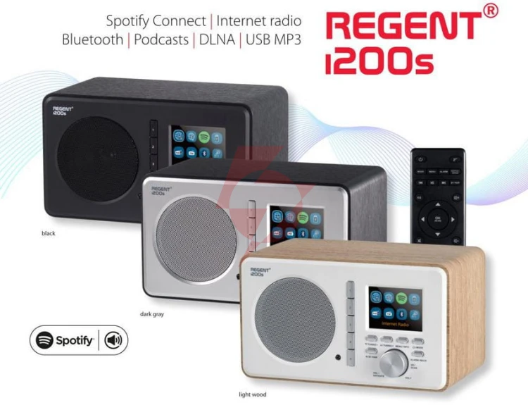Radio ferguson regent i200s (black) (spotify, dab, fm, usb, aux in, bluetooth)