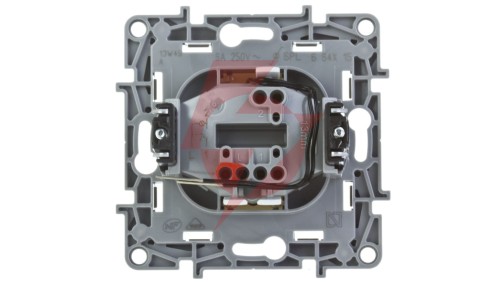 NILOE Przycisk jednobiegunowy mechanizm z pełną plakietką biały IP21 przycisk 1x 664515