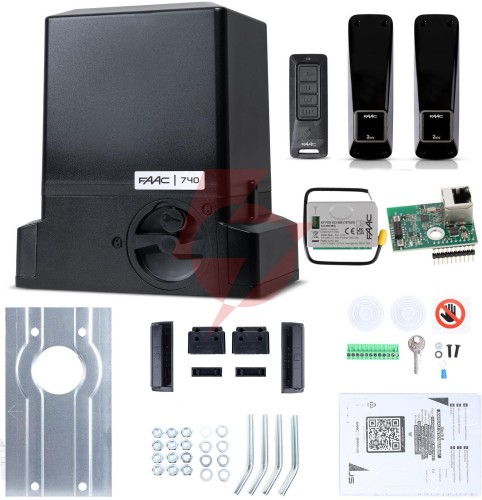 Zestaw delta 2 smart - faac 740 (wi-fi+lan+ble) do 500kg bram przesuwnych