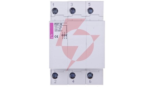 Rozłącznik bezpiecznikowy cylindryczny 3P 32A 10x38mm PCF 002550004