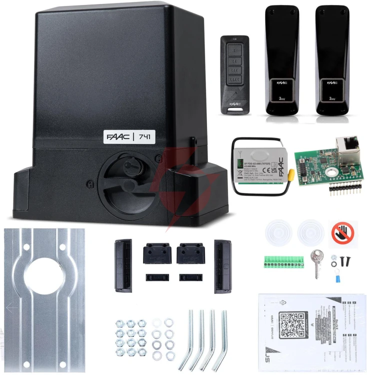 Zestaw delta 3 smart - faac 741 (wi-fi+lan+ble) do 900kg bram przesuwnych