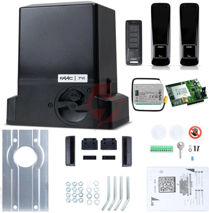 Zestaw delta 3 smart gsm - faac 741 (wi-fi+lte+ble) do 900kg bram przesuwnych