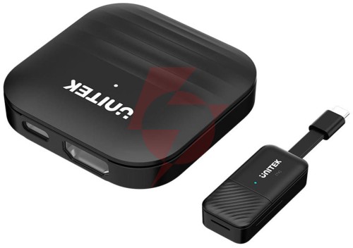Unitek bezprzewodowy nadajnik i odbiornik hdmi zasięg do 50m, czarny