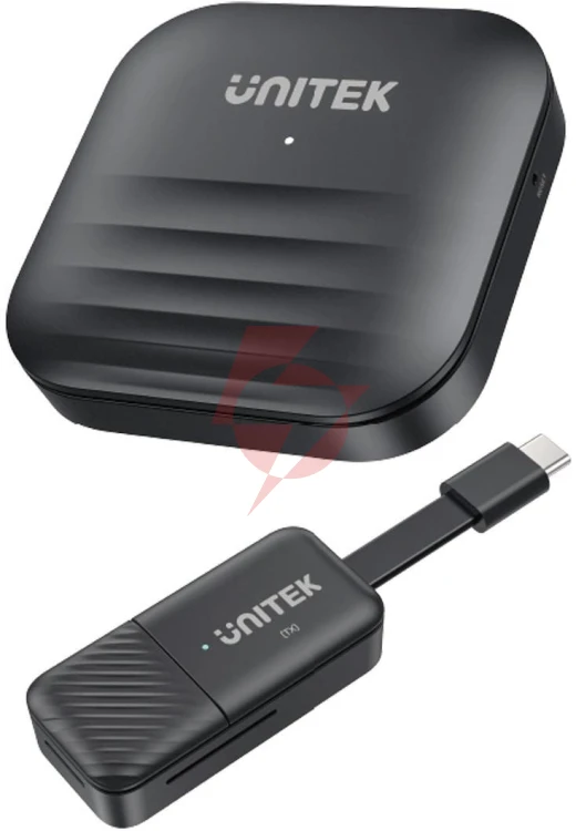Unitek bezprzewodowy nadajnik i odbiornik hdmi zasięg do 50m, czarny