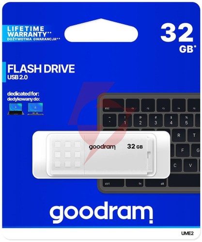 Pendrive goodram ume2 32gb usb 2.0 biały
