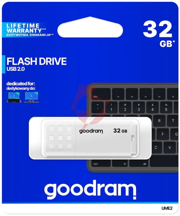 Pendrive goodram ume2 32gb usb 2.0 biały
