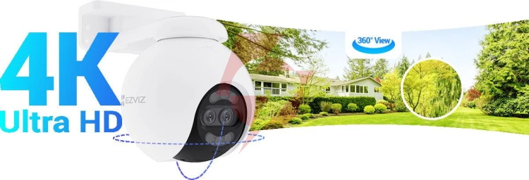 Zestaw do monitoringu wi-fi ezviz 4x h80x dual 4k 8mp+2mp 4mm