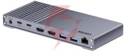 Unitek potrójna stacja dokująca usb4 40gb/s,zasilacz 120w