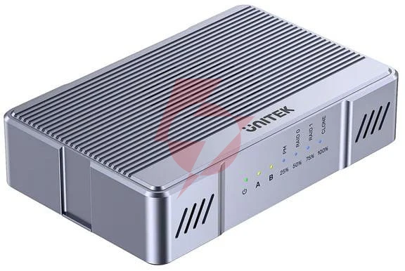 Unitek obudowa 2x m.2 20 gb/s  raid0, raid1 + klonowanie