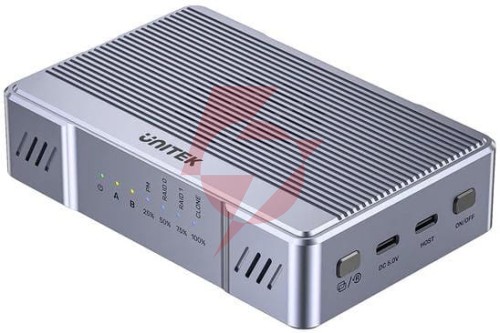 Unitek obudowa 2x m.2 20 gb/s  raid0, raid1 + klonowanie
