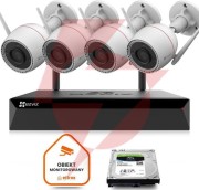 Zestaw do monitoringu wi-fi ezviz 4x h3c 2k+ 4mp