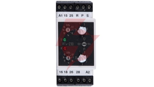 Przekaźnik czasowy 2P 5A 0,01sek-100h 220-230V AC/DC wielofunkcyjny RTx-230 220/230 2000809