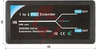 Switch poe / extender pft1320 3-portowy