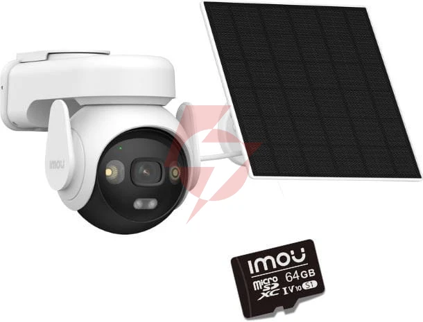 Kamera ip imou aov pt kit 2.4ghz wi-fi i 4g 5mpx z panelem solarnym z kartą pamięci 64gb