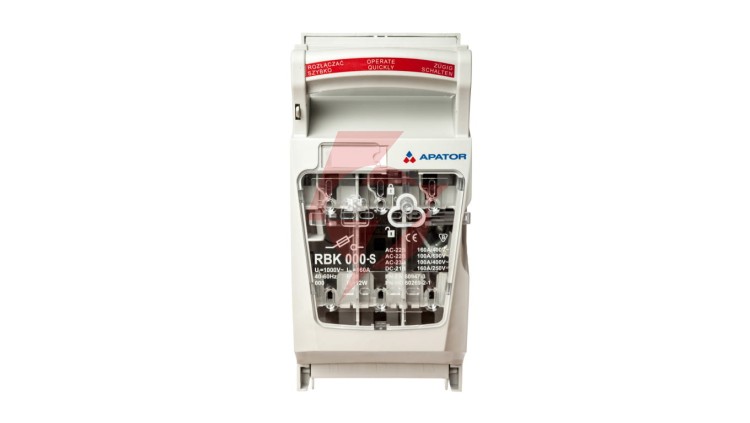 Rozłącznik izolacyjny bezpiecznikowy 160A RBK 000 pro-SG /zaciski mostkowe 1,5-35mm2/ 63-823234-011