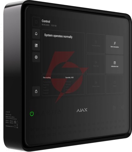 Ajax en54 fire hub jeweller - black