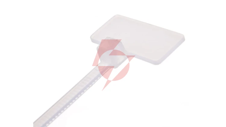 Opaska kablowa z tabliczką opisową TKOT 11/3 biała E01TK-01030200301 /100szt./