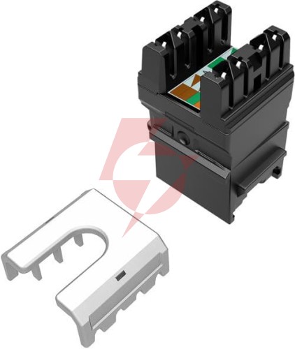 Moduł keystone szybkozaciskowy narzędziowy solarix cat.6 utp rj45 czarny