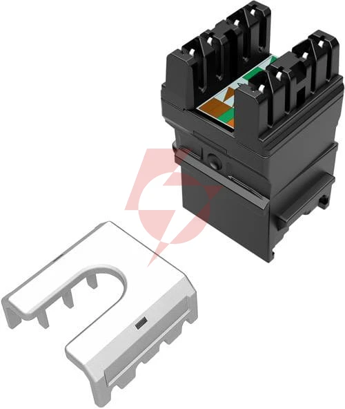 Moduł keystone szybkozaciskowy narzędziowy solarix cat.6 utp rj45 czarny