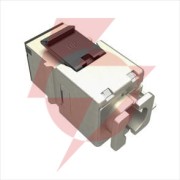 Moduł keystone szybkozaciskowy narzędziowy solarix cat.6 stp ftp rj45 srebrny