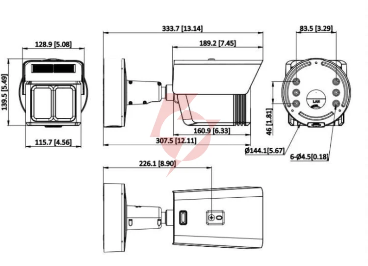 Kamera ip hikvision ids-2cd7t46g2/vx3-is(4/12/25mm)