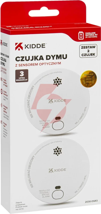 Zestaw 2 czujek dymu kidde 2030-dsr3