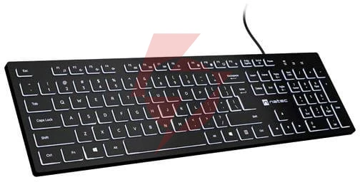 Klawiatura numeryczna natec herring glow białe podświetlenie