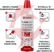 Spray gaśniczy kidde flameout 500 ml
